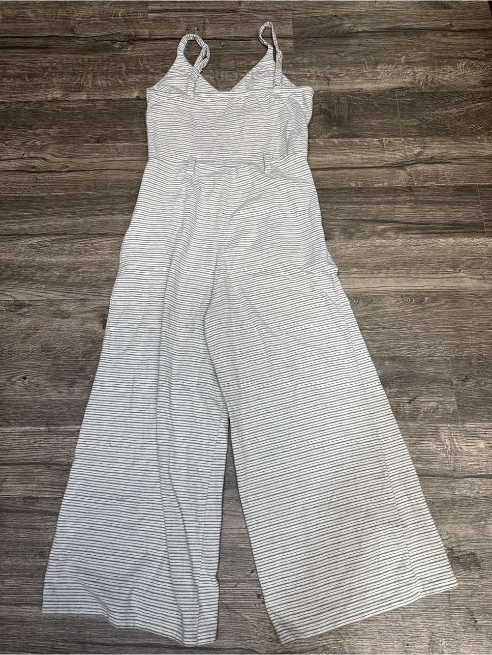 Monteau Los Angeles Striped Wide Leg Jumpsuit Size M - Picture 5 of 6